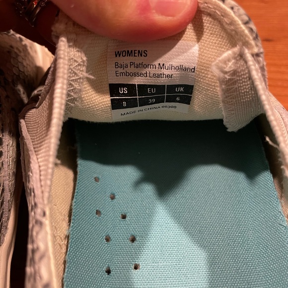 SeaVees Baja Slip On Mulholland Platform Snake Sneakers - Picture 4 of 7